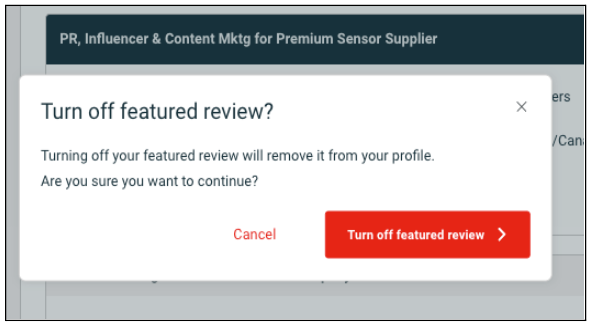 Turn Off Featured Review